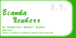 bianka neuherr business card